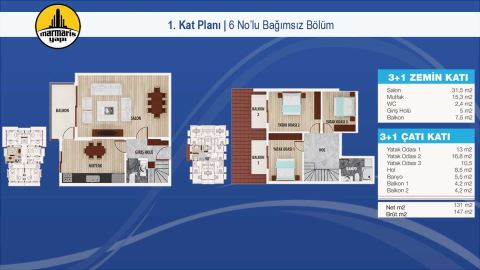 Sedir Apartmanı, 2. Kat Planı