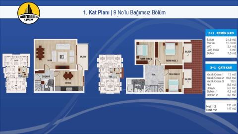 Sedir Apartmanı, 2. Kat Planı