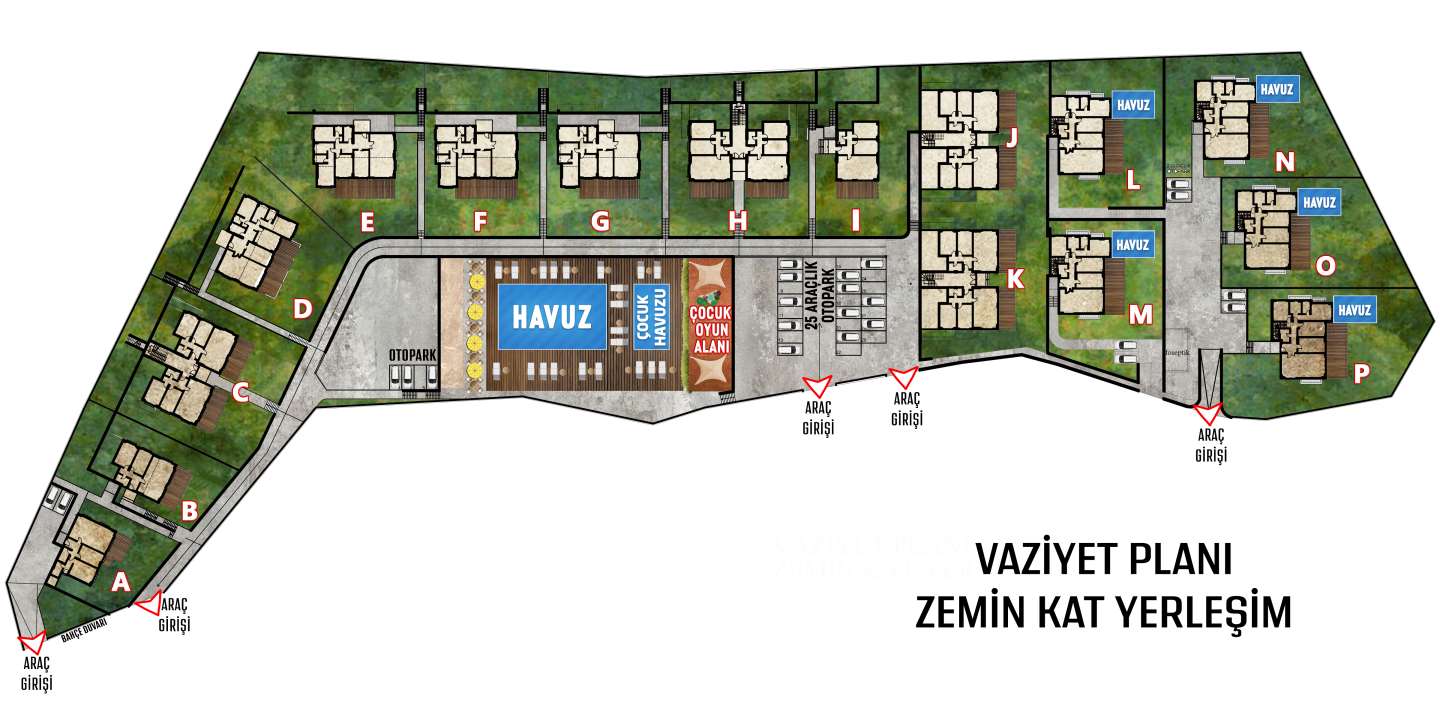 Vaziyet Planı 1. Kat Yerleşim